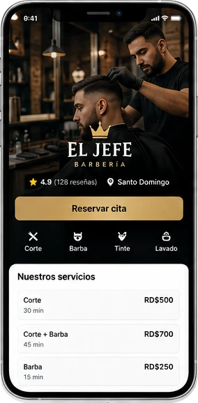 App Barbería PRO: reserva de citas